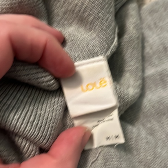 Lole turtleneck sweater dress, light grey, medium - Picture 2 of 3